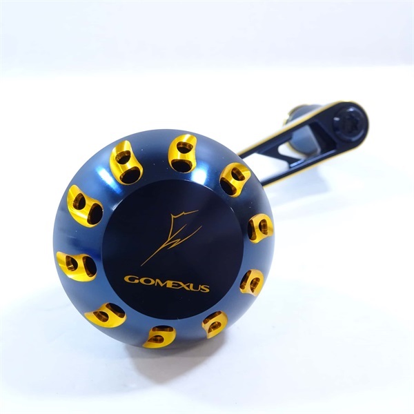 超々ジュラルミン製ハンドル７０ＭＭ深海ブルーゴールド シマノ用